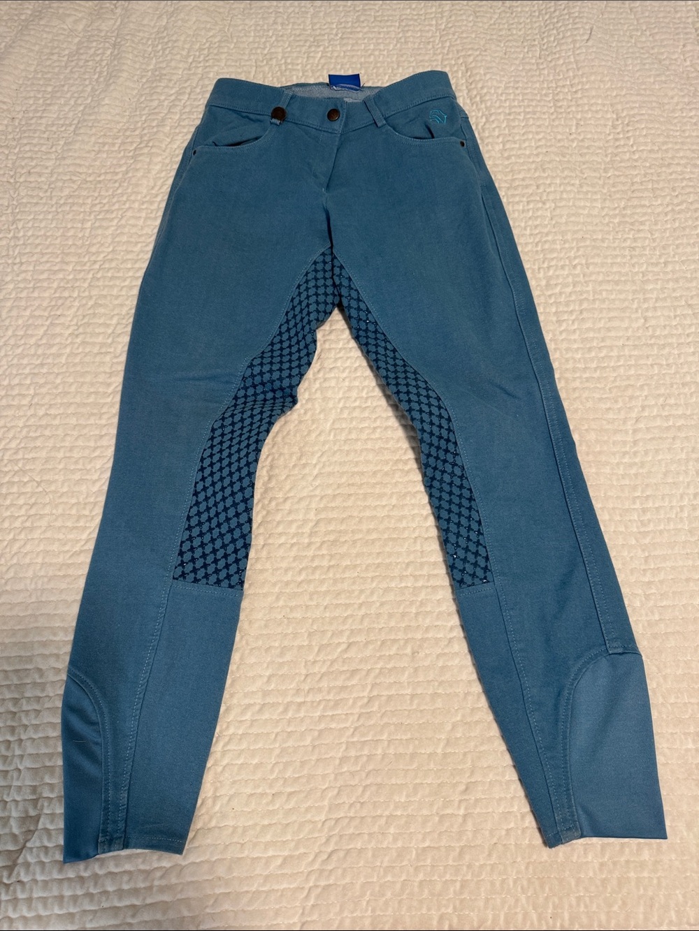 Women’s Full Seat denim Riding Leggings breech Stretch Equestrian Tights